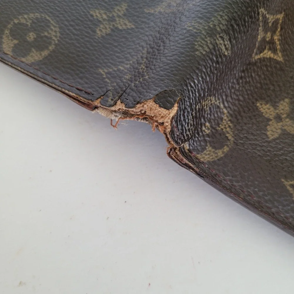Louis Vuitton Monogram Bifold Wallet Brown Canvas CA0093 Made in Spain